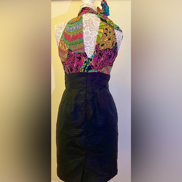 Trina Turk Paisley Halter Sheath Dress - Picture 2 of 6